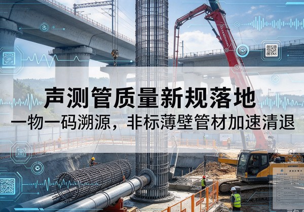 叙永声测管质量新规落地，一物一码溯源，非标薄壁管材加速清退